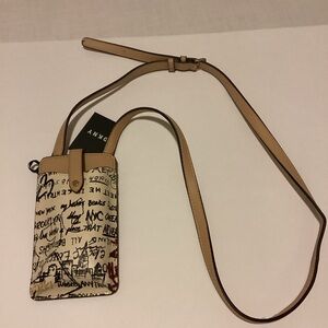 DKNY Graffiti Print Phone Crossbody Bag Purse